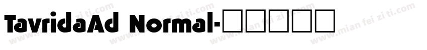 TavridaAd Normal字体转换